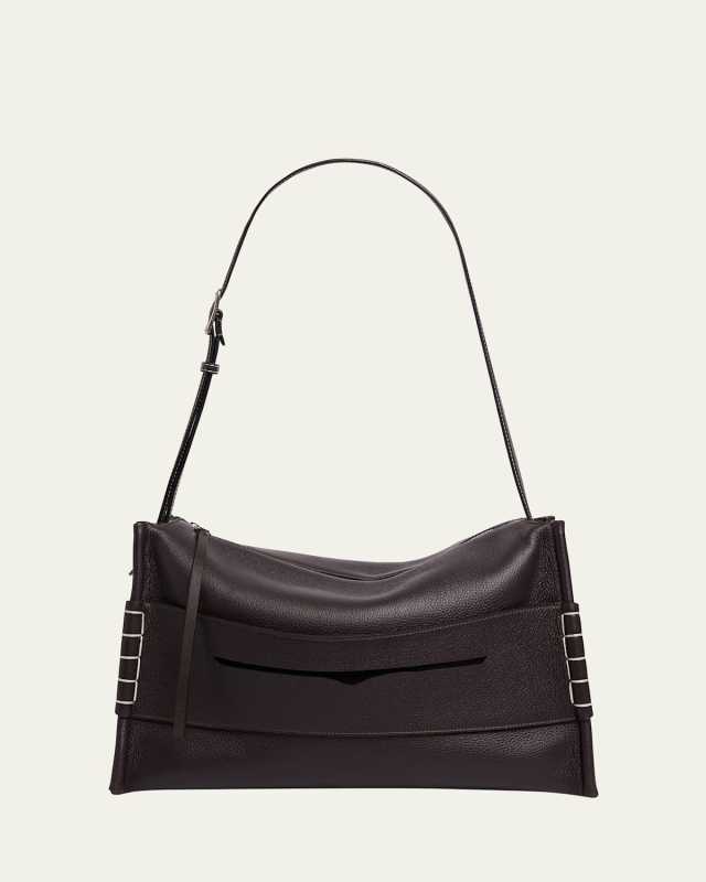 Calfskin Suede Loafer Messenger Bag